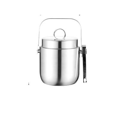 China Sustainable Stainless Steel Comfortable Carry Handle, Food Grade Material, Party Beverage Chiller Bin, Ice Bucket With Lid for sale