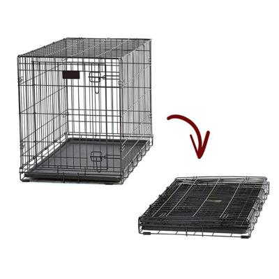 China Stored Pets Dog Crate Single Door & Folding Double Door Metal Dog Crates | fully equipped for sale