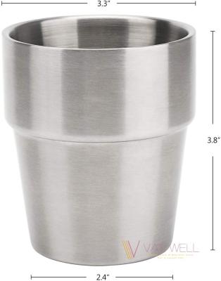 China Korea Style Home Bar Serving Drinkware Stainless Steel 300ml Water Beer Mugs for sale