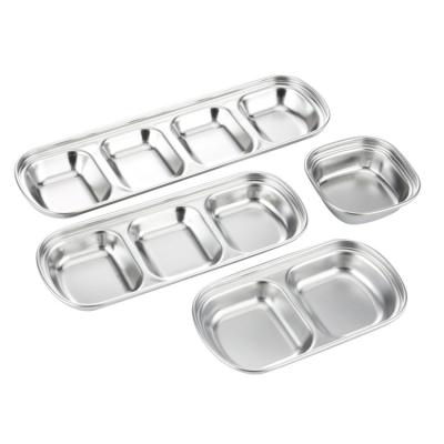 China Sustainable High Quality Recyclable Stainless Steel Sauce Dish For Restaurant for sale