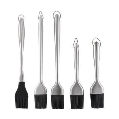 China Disposable Silicone Brush 8 Inch To 12 Inch For Cooking BBQ Sauce Grill Kitchen Oil Brush Removable Brush for sale