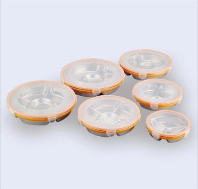 China Best Sustainable Price Stainless Steel Lunch Box Food Tray Plate For Restaurant for sale