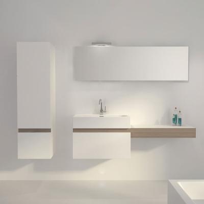 China New Style Modern French Hotel Bathroom Vanity Cabinet Set With LED Mirror for sale