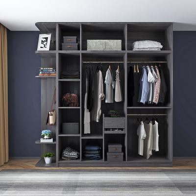 China HOT SALE High Quality Simple Stylish Bathroom Cabinet Adjustable Wardrobe Large Storage Cabinet (Size) for sale