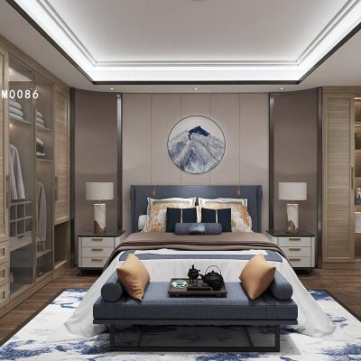 China Adjustable (Height) Customized Modern 6 Piece Queen Bed Room Furniture Bedroom Set for sale