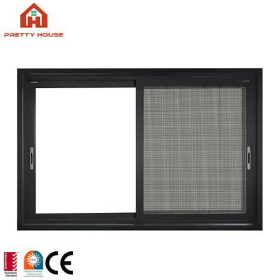 China Magnetic Aluminum Reflective Desktop Glass Sliding Screen Window for sale