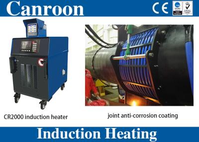 China Equipamento de aquecimento da indução do gasoduto IGBT do óleo para o revestimento anticorrosivo da junção do campo com o indutor do núcleo rachado à venda