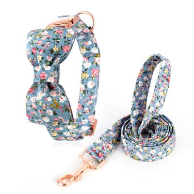 China Customized Sustainable Sublimation Printing Luxury Dog Collars With Bow Tie Low MOQ Manufacture Wholesale Pet Supplies for sale