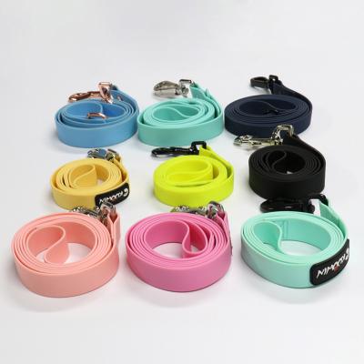 China Customized Wholesale Customized Durable Heavy Duty Silicone PVC Dog Waterproof Heavy Luxury Leash for sale