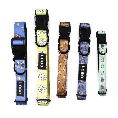 China Wholesale Custom Quick Release Puppy Collars Leashes And Harnesses Set Custom Logo Leash And Collar Set for sale