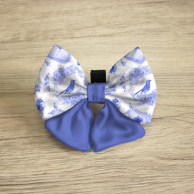 China Viable Hot Selling Luxury Pet Accessories Dog Sailor Bow Tie With Collar Bulk Pet Custom Printing Products for sale