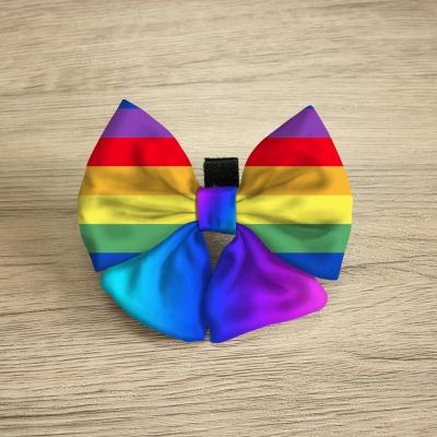 China Wholesale Customized Fashionable Outdoor Colorful Pet Bow Tie Collar Sailor Viable Manufacture Dog Collar With Bow for sale