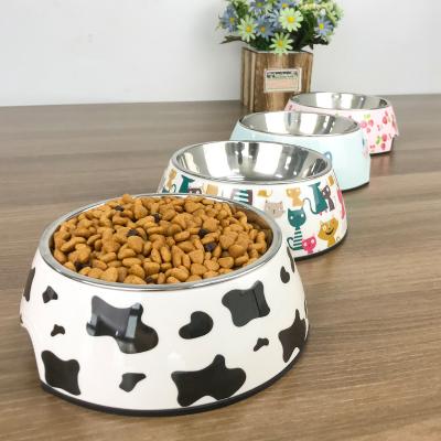 China High Quality Viable Slow Feeder Dog Bowl With Silicone Mat Stainless Steel Dog Bowls Low Price Manufacture Wholesale for sale