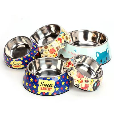 China Free Sustainable Popular INS Custom Design Stainless Steel New Style Dog Bowl Arrive Pet Bowls And Feeders for sale