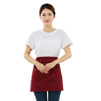 China Modern Design China Supplier Washable Unisex Short Cooking Chef Apron For Sale for sale