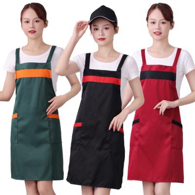 China Retro Modern Design Factory Wholesale Price Unisex Adjustable Straps BBQ Chef Apron With Custom Logo for sale