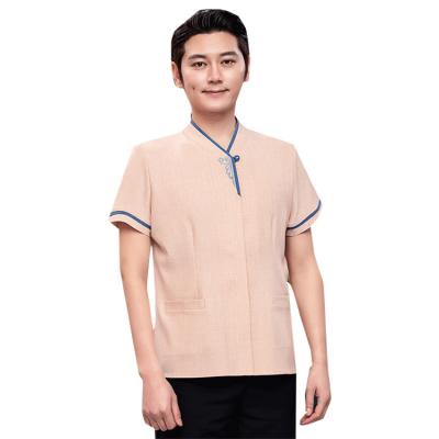 China Online Wholesale Hotel Restaurant Designs Room Keeping Staff Uniforms For Hotel Waiters for sale