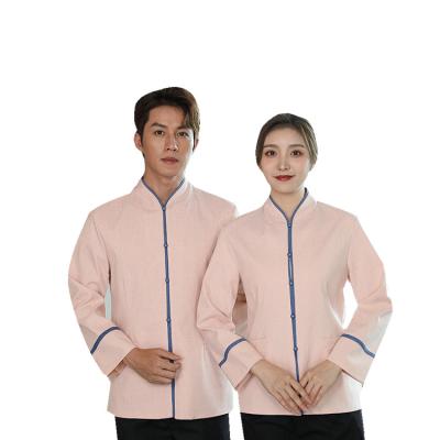 China Hotel Factory Price Custom Logo Hotel Restaurant Cleaner Staff Housekeeping Cleaning Uniform for sale