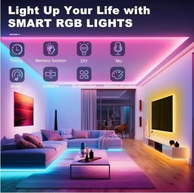 China RGBIC 2700K - 6500K LED Strip Lights With Music Sync Timer Function for sale