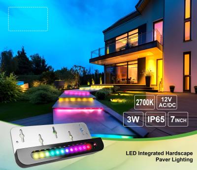 Chine 3W RGB BLE Mesh Éclairage de marche extérieur monté sur mur Éclairage avec capteur de mouvement à vendre