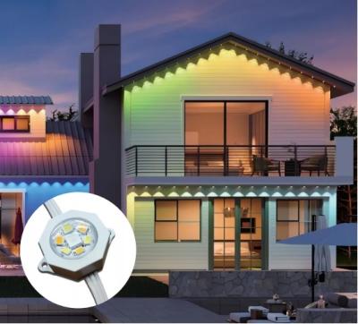 China Weiß RGBIC CCT Smart Eave Wand montiert Außenleuchten / Außenleuchten mit 5054 2835 Lichtquelle zu verkaufen