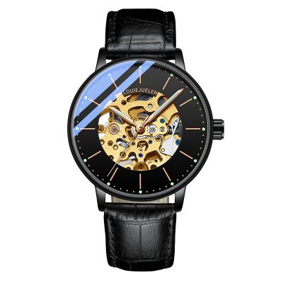 China Famous Brand Cavity Mechanical Watches Water Resistant Waterproof For Mens Leather Luxury Business Automatic Wristwatches for sale