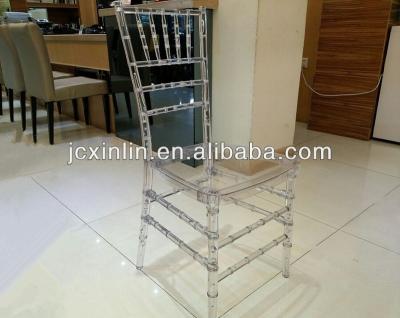 China Hotel Chair Hot Sale Resin Banquet Transparent Chiavari Chair For Wedding Chair for sale