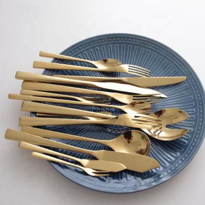 China Viable Online Shopping Singapore Cutlery Spoon Table Online Golden Fork Set 72 Pcs Cutlery Set for sale