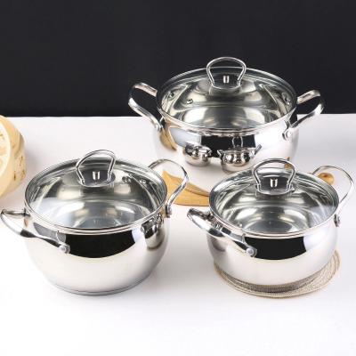 China Sustainable Sustainable High Quality Induction Stove Cooking Pot Stock Pot Milk Pot Cookware Casserole for sale