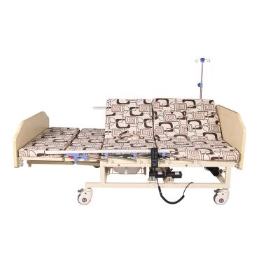 China Health Center Medical Equipment Home Care Patient Manual Nursing Multifunctional Hospital Bed With Toilet Commode for sale