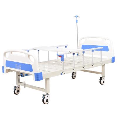 China 1 Function Manual One Function Hospital Bed Support Bed Medical Clinic Bed for sale