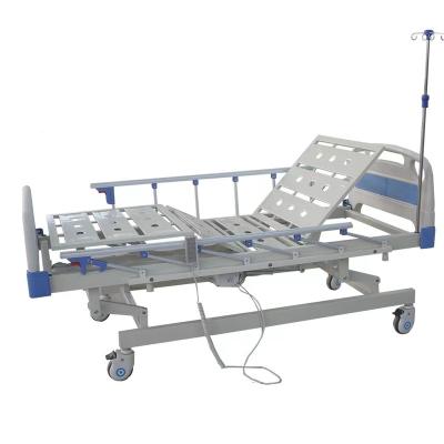 China Metal Motorized ICU Three Functions Up-Down Bed Movement ICU 3 Bed Height Electric Adjustable Medical Bed for sale