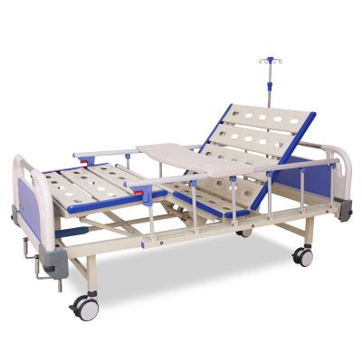 China Good price and quality two function manual 2 function clinic hospital medical bed with two crank for mobile hospitals for sale