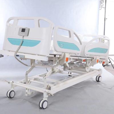 China Metal Five Function Electric ICU Hospital Bed With Weight Scale For Patient for sale