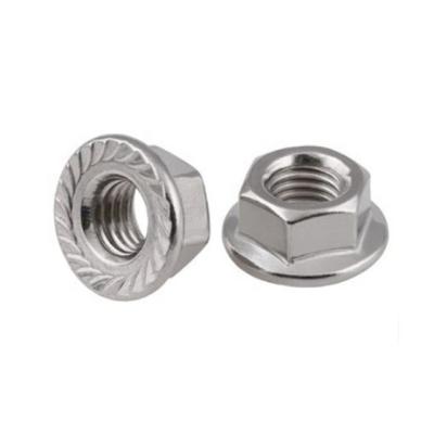 China M5 M6 M8 Heavy Industry Stainless Steel Hex Flange Nut for sale