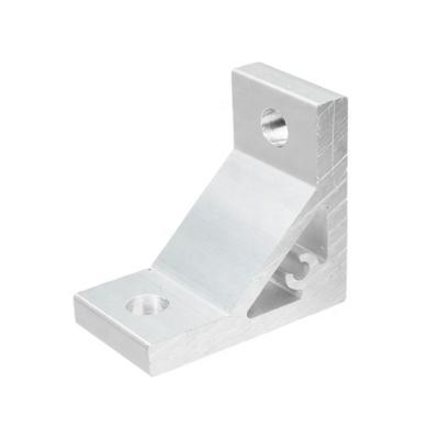 China Aluminum alloy 6063 90 degree corner joint rafter connector bracket for 3030 aluminum profile for sale