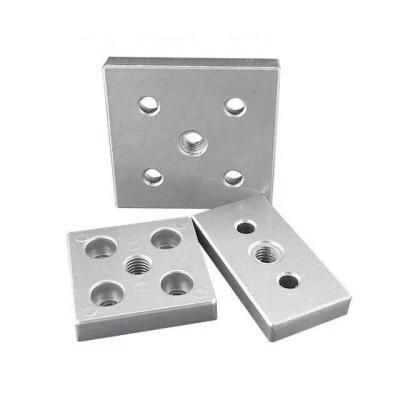 China Joining Extrusions 3060 Aluminum Profile 4080 6060 8080 Base Support Plate End Connector Used For Joining Extrusions for sale