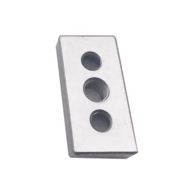 China Industry Aluminum Profile Accessories Leveling Feet End Connector 40x80 Joint End Connector for sale