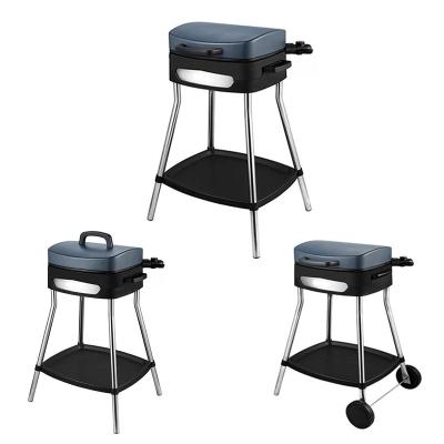 China High Quality Adjustable Height Folded Yard Outdoor Electric Grills Camp BBQ Smokeless Portable Smart Grills for sale