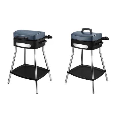 China Adjustable Height Factory Price Cheap Upright Standing Outdoor Portable Smokeless Electric Grill Outdoor Party BBQ Grills for sale