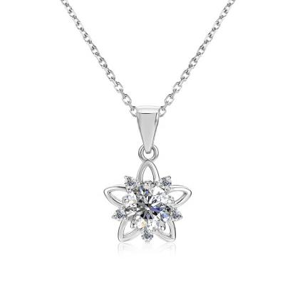 China St Claire Factory Custom Jewelry 925 Sterling Silver Star vvs Pendant Necklace Lead Free Moissanite Hexaxed Nickel Free for sale