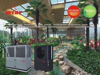 China Air to water hight temperature heat pump outlet 85.C  110kw heating capacity for sale