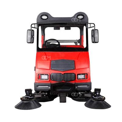 China Building Material Shops Small Riding OCM-X11 Vacuum Sweeper Outdoor Sweeper Machine Compact Heavy Duty Sweeper for sale