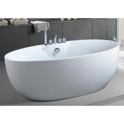 China Hotel Freestanding Acrylic Bathtub Solid Outdoor Outdoor Bathtubs Soaking Baths for sale