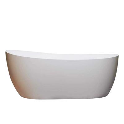 China Freestanding Style Artificial Stone Bathroom Hotel Solid Outdoor Bathtub for sale