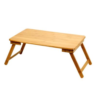 China Eco-Friendly Custom Foldable Table For Bed Primary Color Office Bamboo Picnic Table Student Snack Tray Laptop Table Stand for sale