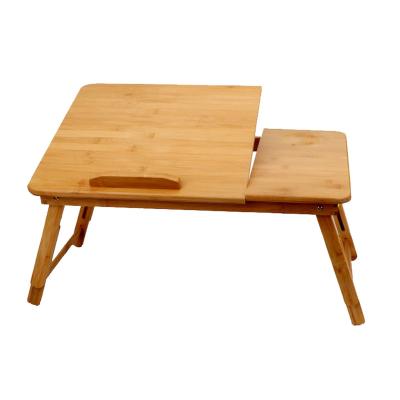 China Custom Made Eco-Friendly Bamboo Folding Adjustable Folding Laptop Table Height And Slope Lab Desk For Small Space for sale