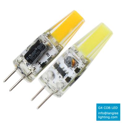 China Cylinder 10-30VDC 12V 24V Silicone COB Capsule Cap Cap LED Bulbs G4 Light Lamp Bulb 1505 for sale