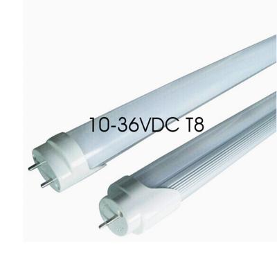 China ALUMINUM+PC COVER DC 10-36V 12V 24V 30V All OK 18W White Milky LED Tube Light Cover RA80 T8 LED Tube Lamp for sale