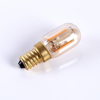 China Residential Antique T22 Mini Filament COB E14 1W LED Light Bulb 12-24VDC for sale